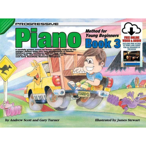 Progressive Piano Book 3 for Young Beginners Book/Online Video & Audio at Anthony's Music Retail, Music Lesson and Repair NSW