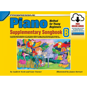 Progressive Piano Method for Young Beginners Supplementary Songbook B Book/Online Audio at Anthony's Music Retail, Music Lesson and Repair NSW