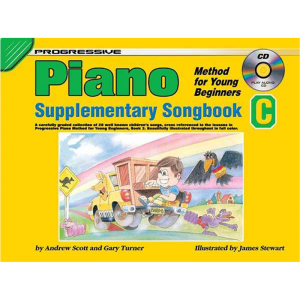 Progressive Piano Method for Young Beginners Supplementary Songbook C Book/CD at Anthony's Music Retail, Music Lesson and Repair NSW