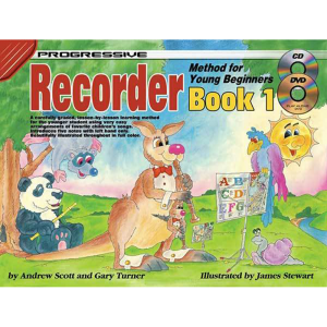 Progressive Recorder Book 1 for Young Beginners Book/CD/DVD at Anthony's Music Retail, Music Lesson and Repair NSW