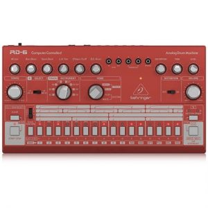 Behringer RD6 RD Classic 606 Analog Drum Machine w/16 Step Sequencer – Red at Anthony's Music Retail, Music Lesson and Repair NSW