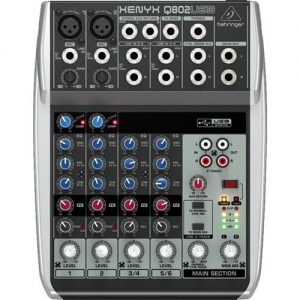 Behringer Xenyx Q802USB 8-Input Mic/Line Mixer w/USB at Anthony's Music Retail, Music Lesson and Repair NSW
