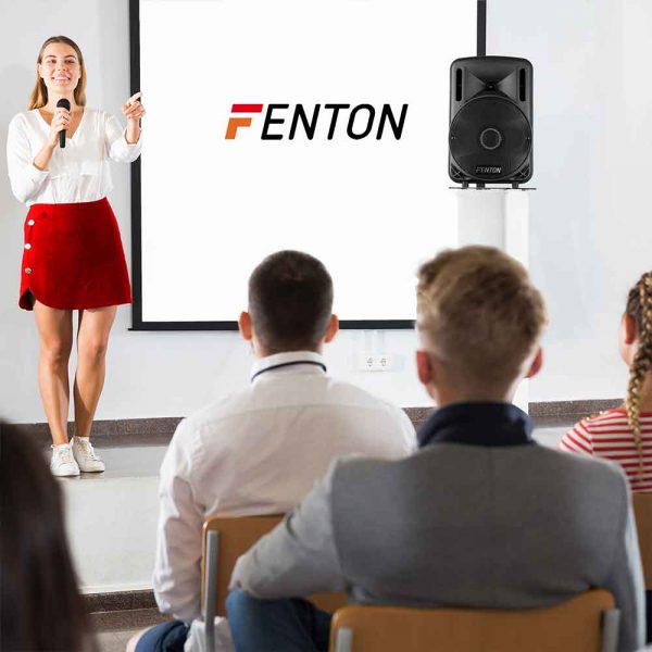 Fenton FT12LED Active Speaker 12 Inch 700W with LEDs at Anthony's Music Retail, Music Lesson and Repair NSW