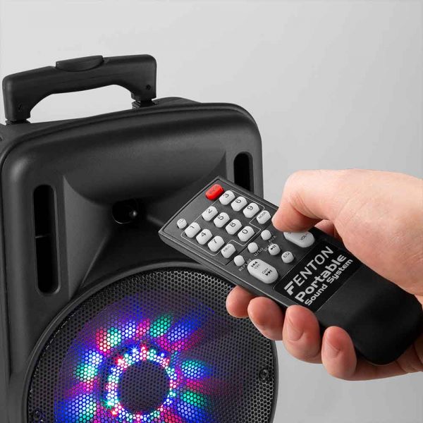 Fenton FT12LED Active Speaker 12 Inch 700W with LEDs at Anthony's Music Retail, Music Lesson and Repair NSW