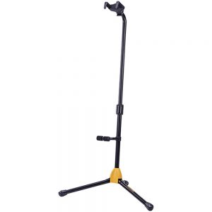 Hercules GS412BPLUS Auto Grip System Single Guitar Stand With Backrest at Anthony's Music Retail, Music Lesson and Repair NSW