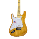 SX ASH2MLH Ash Series Left Handed Strat Style Electric Guitar in Natural Ash  at Anthony's Music Retail, Music Lesson and Repair NSW