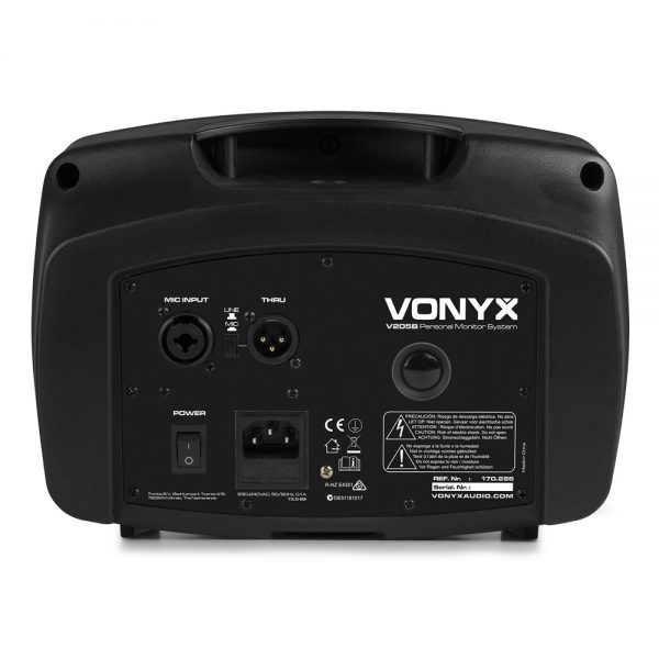 Vonyx V205B Personal Monitor System BT USB for Mic Guitar  at Anthony's Music Retail, Music Lesson and Repair NSW