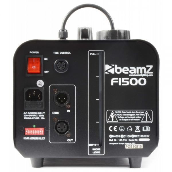 Beamz F1500 Fazer with DMX and Timer Remote 1500W at Anthony's Music Retail, Music Lesson & Repair NSW