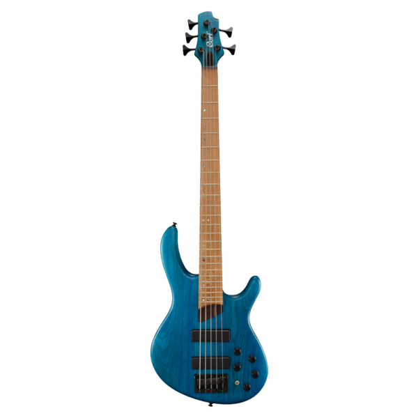 Cort B5 PLUS AS RM OPAB 5 String Bass Open Pore – Aqua Blue at Anthony's Music Retail, Music Lesson & Repair NSW