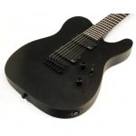 ESP LTD LTE-417BLKS TE-Series Electric Guitar 7-String in Black Satin at Anthony's Music Retail, Music Lesson & Repair NSW