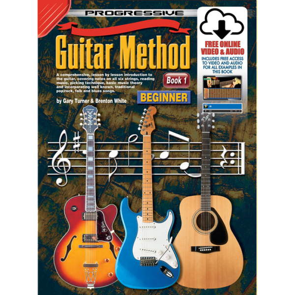 Progressive Guitar Method 1 Book/Online Video & Audio 54048 at Anthony's Music Retail, Music Lesson & Repair NSW