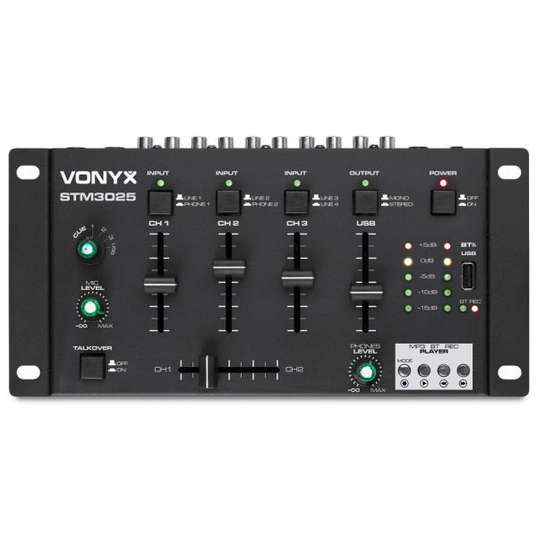 Vonyx STM3025 8 Channel Mixer USB MP3 Bluetooth at Anthony's Music Retail, Music Lesson & Repair NSW