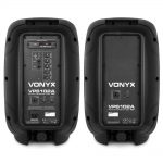 Vonyx VPS102A Active Speaker Set 10 Inch LED MP3 BT at Anthony's Music Retail, Music Lesson & Repair NSW