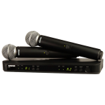 Shure BLX288 SM58 Dual Channel Handheld Wireless System – w/2 x SM58 Handheld at Anthony's Music Retail, Music Lesson & Repair NSW