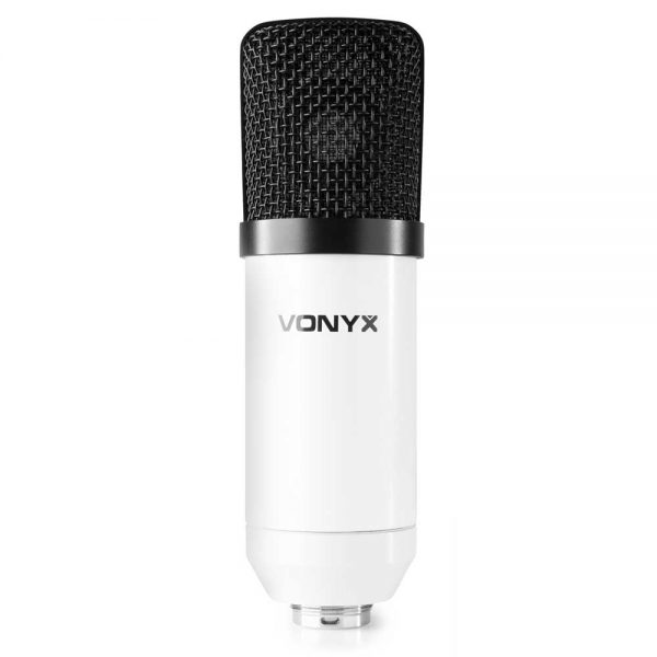 Vonyx CM300W USB Studio Microphone White at Anthony's Music Retail, Music Lesson & Repair NSW