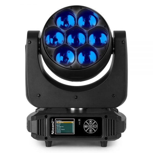 Beamz MHL740 Moving Heads Light Zoom 7x40W with Flightcase at Anthony's Music Retail, Music Lesson & Repair NSW