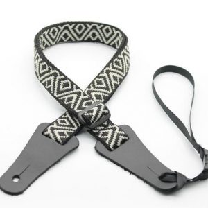 DSL 25UKPOLY-B&W 25mm Ukulele Poly Strap at Anthony's Music Retail, Music Lesson & Repair NSW