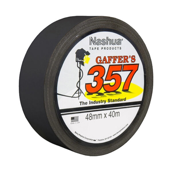 Nashua 357 Gaffer Black 48mm X 40m at Anthony's Music - Retail, Music Lesson and Repair NSW