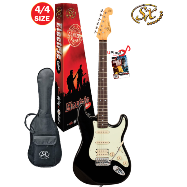 SX VES62HB HSS Electric Guitar Black at Anthony's Music - Retail, Music Lesson and Repair NSW