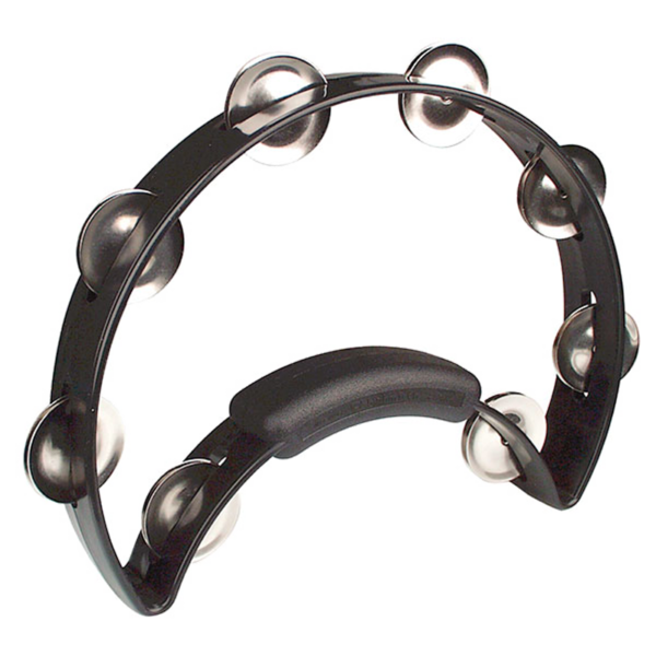 Rhythm Tech RT121 Solo Half Moon Tambourine Black  at Anthony's Music - Retail, Music Lesson and Repair NSW