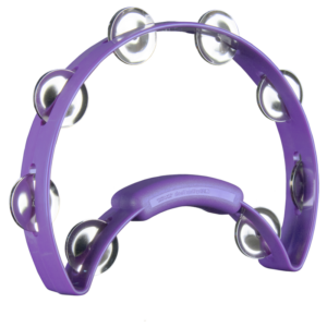 Rhythm Tech RT128 Solo Half Moon Tambourine Purple  at Anthony's Music - Retail, Music Lesson and Repair NSW
