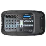 Vonyx PSS302 10″ Portable PA System with Mixer and Stands 300W at Anthony's Music - Retail, Music Lesson and Repair NSW