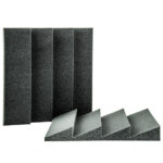 AVE ISOWEDGE 40cm x 40cm Acoustic Foam Wedge Panel Charcoal 10 Pack at Anthony's Music - Retail, Music Lesson and Repair NSW