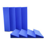 AVE ISOWEDGE-BL 40cm x 40cm Acoustic Foam Wedge Panel Blue 10 Pack at Anthony's Music - Retail, Music Lesson and Repair NSW