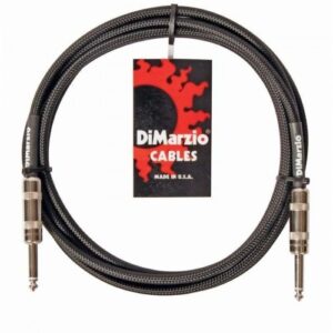DiMarzio EP1710B 10FT Straight Premium Guitar Cable Braided Black  at Anthony's Music - Retail, Music Lesson and Repair NSW