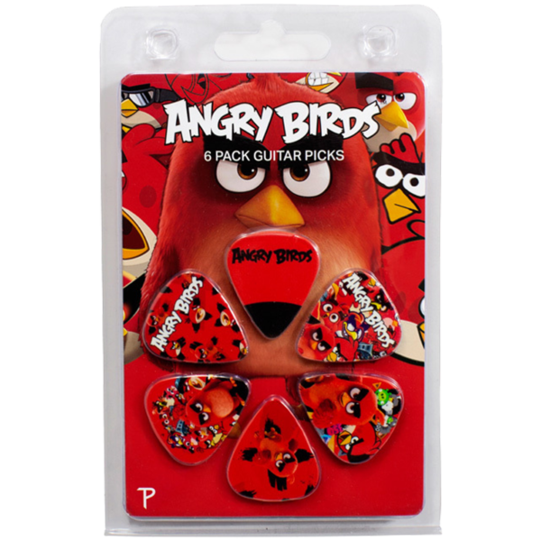 Perris 6-Pack “Angry Birds” Licensed Guitar Picks Pack at Anthony's Music - Retail, Music Lesson and Repair NSW