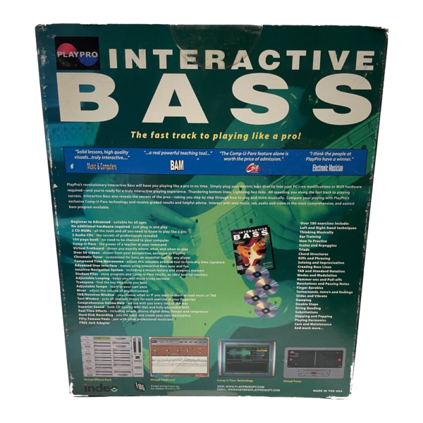 Playpro Interactive Bass Software at Anthony's Music - Retail, Music Lesson and Repair NSW
