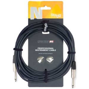 Stagg NGC3R Instrument Cable 3 Metre at Anthony's Music - Retail, Music Lesson and Repair NSW