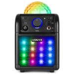 Vonyx SBS50B PLUS Karaoke Set Black with LED Light Effects w/ Bluetooth  at Anthony's Music - Retail, Music Lesson and Repair NSW