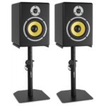 Vonyx SMS10 Studio Monitor Table Stand Pair  at Anthony's Music - Retail, Music Lesson and Repair NSW