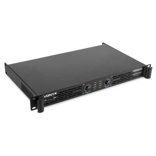 Vonyx VDA500 2-Channel Power Amplifier 500 Watts at Anthony's Music - Retail, Music Lesson and Repair NSW