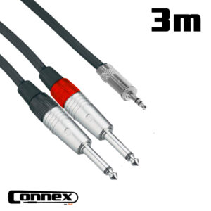 AVE Connex JMJS-3T AUX Cable 3.5mm to Jack 3 Metre at Anthony's Music - Retail, Music Lesson and Repair NSW