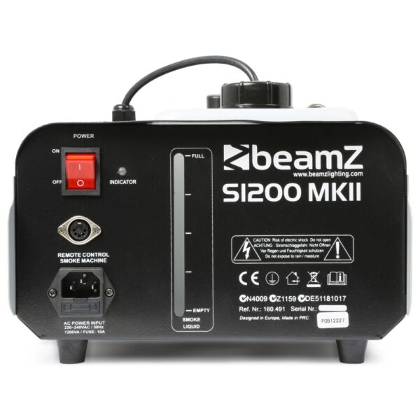 Beamz S1200 mk2 Smoke Machine 1200W at Anthony's Music - Retail, Music Lesson and Repair NSW