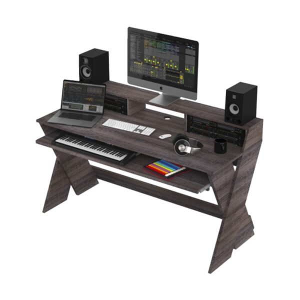 Glorious Sound Desk Pro Walnut Studio Workstation at Anthony's Music - Retail, Music Lesson and Repair NSW