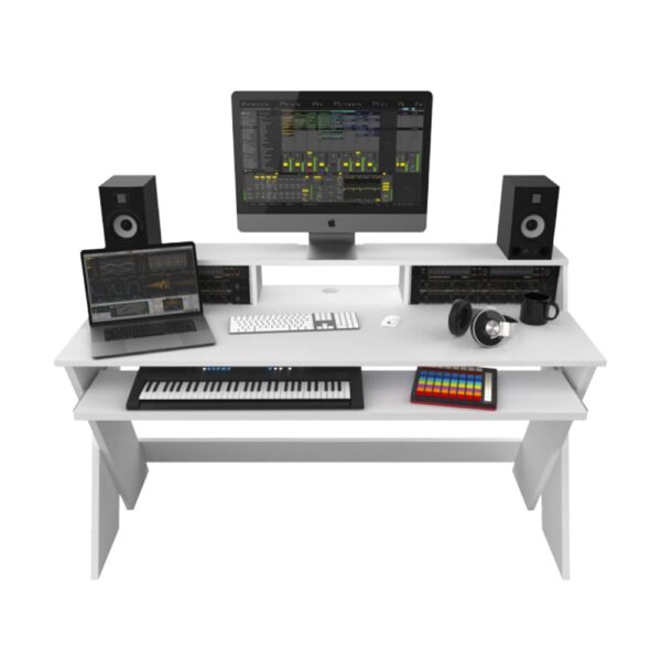 Glorious Sound Desk Pro White Studio Workstation at Anthony's Music - Retail, Music Lesson and Repair NSW