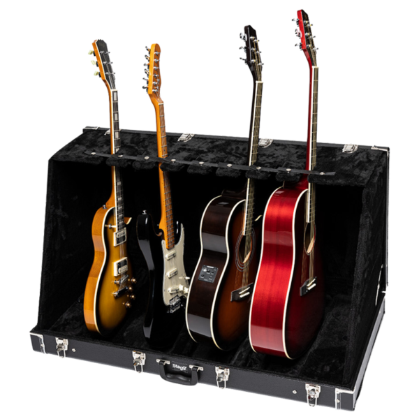 Universal GDC-8 Guitar Stand Case for 8 Electric or 4 Acoustic Guitars at Anthony's Music - Retail, Music Lesson and Repair NSW
