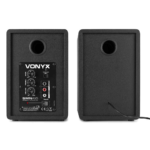 Vonyx SMN40B 4 Inch Studio Monitor Pair Black at Anthony's Music - Retail, Music Lesson and Repair NSW