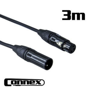 AVE DMX3P-3 DMX Lighting Cable 3m at Anthony's Music - Retail, Music Lesson & Repair NSW 
