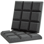 AVE ISOGRID 40cm x 40cm Acoustic Foam Panel Charcoal at Anthony's Music - Retail, Music Lesson & Repair NSW