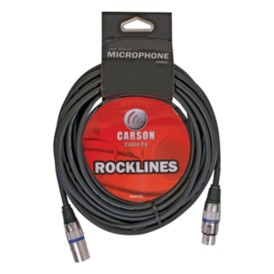Carson ROM50L Rocklines XLR to XLR Mic Cable 50 Foot at Anthony's Music - Retail, Music Lesson & Repair NSW 