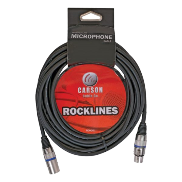 Carson ROM50L Rocklines XLR to XLR Mic Cable 50 Foot at Anthony's Music - Retail, Music Lesson & Repair NSW 