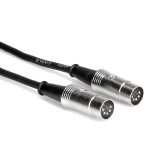 Carson Rocklines RMD06 MIDI Cable w/ Chrome Connections 1.8m (6ft) at Anthony's Music - Retail, Music Lesson & Repair NSW 