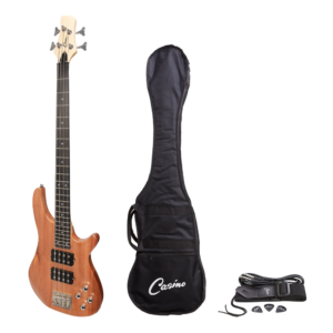 Casino CTB-24T-MAH ’24 Series’ Mahogany Tune Style Electric Bass Guitar Natural Gloss w/ Bag at Anthony's Music - Retail, Music Lesson & Repair NSW