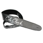 Cole Clark STRAP-L-BLK-G Deluxe Leather Guitar Strap Black With Gold Letters at Anthony's Music - Retail, Music Lesson & Repair NSW 
