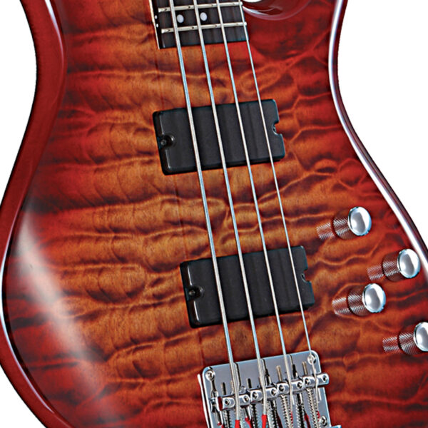 Cort Action DLX Plus CRS 4 String Bass Cherry Red Sunburst at Anthony's Music - Retail, Music Lesson & Repair NSW 