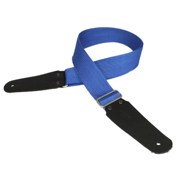 DSL 50POLY-BLUE Polyester Guitar Strap Blue at Anthony's Music - Retail, Music Lesson & Repair NSW